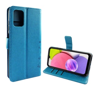 Funda de Cuero para Teléfono Móvil con Diseño en Relieve, Texturizada, Antigolpes, con Ranuras para Tarjetas, Tipo Cartera, para A04 A03 Core Oppo A53 - Product Image 4
