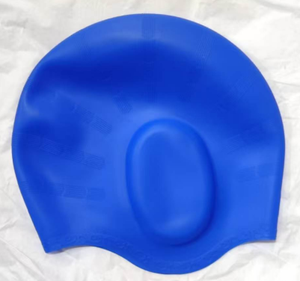 <span class=keywords><strong>Bonnet</strong></span> de bain en silicone imperméable avec protection des oreilles, extensible et doux pour adultes et enfants, 75g 22,5*22,5cm - Product Image 5