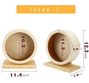 Rueda de madera <span class=keywords><strong>para</strong></span> hámster, pista alfombrada <span class=keywords><strong>para</strong></span> <span class=keywords><strong>gatos</strong></span>, adecuada <span class=keywords><strong>para</strong></span> ejercicio de <span class=keywords><strong>gatos</strong></span> en interiores, rueda de madera pequeña <span class=keywords><strong>para</strong></span> hámster - Product Image 6