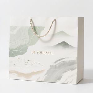 Bolsas de Papel Impresas Personalizadas con su Propio Logotipo, Bolsa de Papel Pequeña para Regalos, Compras, Ropa, Comercio Minorista y Embalaje para Días Festivos - Product Image 2