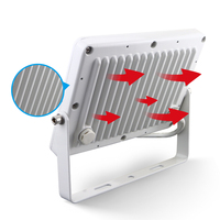 Projecteurs KCD Capteur de mouvement marin portable en aluminium Lumens élevés Sécurité extérieure ultra-mince 20w IP66 LED Projecteur 12 Volt