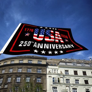 <span class=keywords><strong>Drapeau</strong></span> américain personnalisé du 250e anniversaire, 3x5 pieds, bannière patriotique d'extérieur avec attaches en cuivre, 1776-2026, décoration de cour - Product Image 6