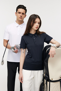 Chemise polo de golf unisexe à logo personnalisé, séchage rapide, manches courtes, décontractée, écologique, respirante, pour hommes - Product Image 2
