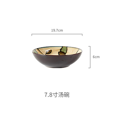 ชามซุปอัจฉริยะ 7.8 นิ้ว-สีน้ำตาล