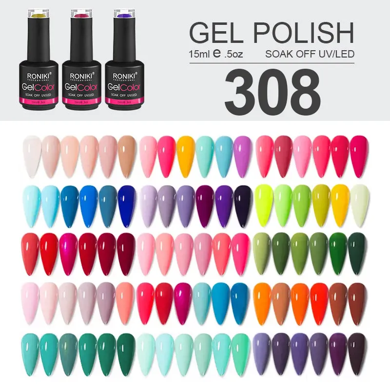 factory Wholesale China Nail Gel Supplier OEM Bottles Private Label Colors Soak Off Led nails polish colour uv gel Nail Polish