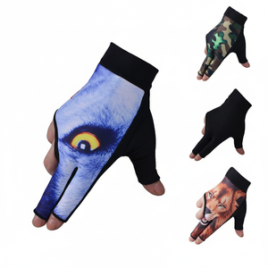 ถุงมือบิลเลียดสนุกเกอร์คุณภาพสูงขนาด XXL สำหรับผู้ชายและผู้หญิง ออกแบบโลโก้ได้ตามต้องการ สำหรับมือซ้าย 3 นิ้ว ผลิตจากผ้าสแปนเด็กซ์ - Product Image 1