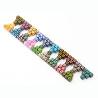 Lot de dés carrés multicolores en acrylique, bords arrondis, D6 standard 12mm, 10 pièces, pour jeux de table DND, enseignement des mathématiques, fêtes