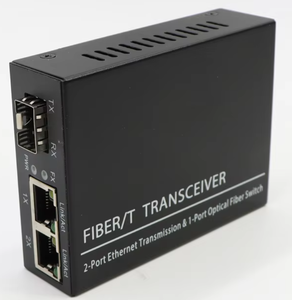 TiNCAM 20KM 2*RJ45+1*SC Fiber Port Single Mode Dual Fiber <b>Ethernet</b> Media Converter Gigabit for CCTV Camera - Product Image 1