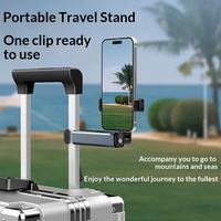 Support de téléphone portable universel pliable en alliage d'aluminium réglable pour voyages d'affaires, avion, bureau, OEM