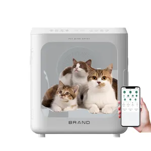 600W 100-240V Automatic Pet Drying Cabin Cat Dryer Box Smart Temperature APP Control and 360 Drying