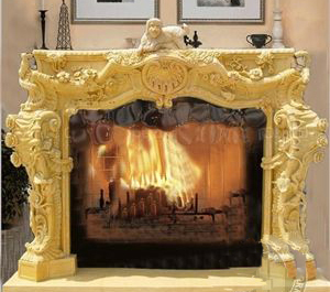 Revestimiento de <span class=keywords><strong>Chimenea</strong></span> de Piedra Natural Hecho a Mano, Mantel de Mármol para Baño, Sala de Estar, Materiales de Decoración de Interiores - Product Image 2