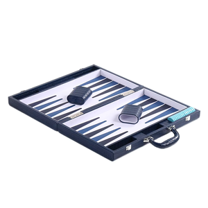 Da thủ công Chuyên Nghiệp Cá nhân hóa Bộ backgammon sang trọng với kim loại hoặc cờ Acryl - Product Image 6