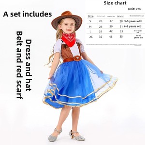 Costume de princesse cosplay de haute qualité, costume de cowboy western pour garçons et filles, vêtements de scène pour le carnaval - Product Image 6