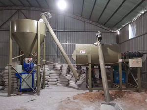 8-10ton/saat basit tam otomatik kuru karışım beton harcı üretim karıştırma tesisi - Product Image 4