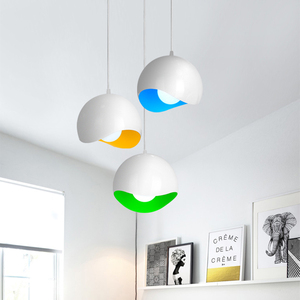 Lámpara decorativa de sombra, Bombilla E27, lámpara colgante colorida para iluminación del hogar - Product Image 2