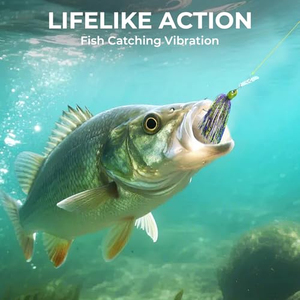 Leurre de pêche Chatterbait 100mm 15g, Jig à lame, Buzz Bait, Spinner, Leurre à jupe en silicone, Jigs pour achigan, Spinnerbait - Product Image 2