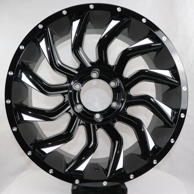Jy Made in China 17 20 Inch Off-road Wheels, Pickup Wheels, Bolt Pattern 6x139.7, All Black