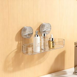 Porta doccia a muro con barra portasciugamani e ripiani per bagno in plastica per animali domestici - Product Image 1