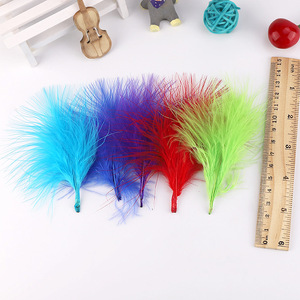 Vente chaude Lac <span class=keywords><strong>Bleu</strong></span> Dinde Plume Accessoire Velours Vasculaire DIY Coloré Farce Bobo Ballon pour Décorations De Fête D'anniversaire - Product Image 5