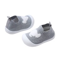Chaussures de sécurité décontractées pour bébés et tout-petits, respirantes, en Flyknit, antidérapantes, légères, pour la première marche, type chaussettes, pour l'extérieur