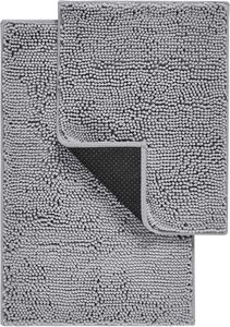 Alfombrillas de Baño Extra Suaves de Chenilla, Antideslizantes, Acolchadas de Goma, Gruesas, Modernas y Absorbentes para Uso en el Hogar o Hotel - Product Image 5