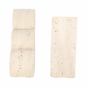 Fermalibri in travertino a forma di nuvola per scaffali, decorazione per la casa, accessorio funzionale per la libreria. - Product Image 3