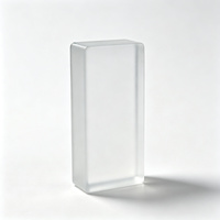 Blocs de verre fusionné translucide personnalisés, briques de verre décoratives givrées mates de qualité supérieure pour mur d'accentuation intérieur