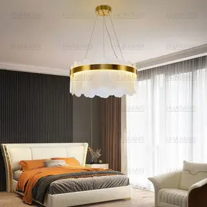 HUABANG Murano Round Interior Hanging Lamp Villa Lobby Dining Room Ceiling Crystal Decoration Luxury Chandelier