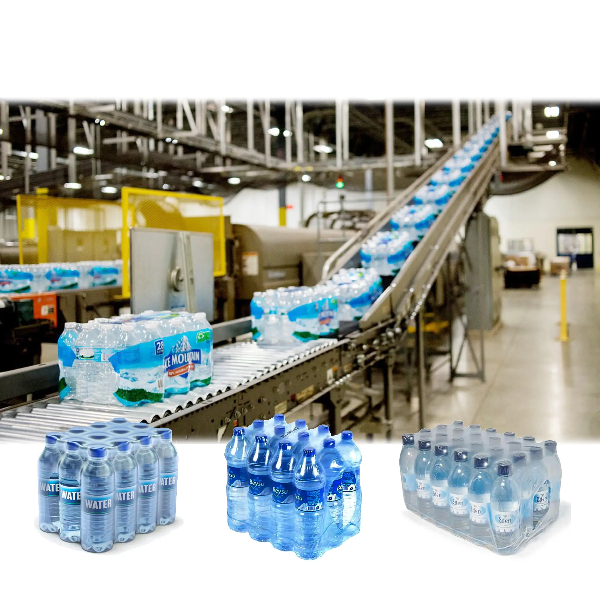 中国ボトル入り飲料水生産ライン飲料水浄化およびボトル詰めプラントマシン水瓶詰めライン