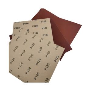 Papel de Lija Seco de Color Rojo con Revestimiento de Papel Kraft y Óxido de Aluminio, Disponible en OEM, Grano 60 # -240 #   Grano de arena <span class=keywords><strong>para</strong></span> madera y <span class=keywords><strong>pared</strong></span> - Product Image 3