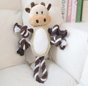 Köpek Pamuk Halat Oyuncak Peluş Oyuncak Çekme Oyuncağı Diş Çıkarma Oyuncağı İnteraktif Oyuncak Çiğneme Oyuncağı Evcil Hayvan Malzemeleri - Product Image 5