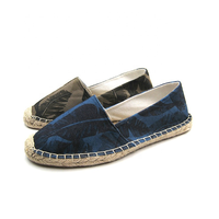 Nickecin — Espadrilles d'été pour femmes, chaussures à semelle en chanvre naturel,