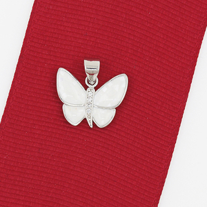 Beau papillon foncé pierre précieuse émail luxe Hip Hop collier breloques et pendentifs bijoux pour femmes - Product Image 4