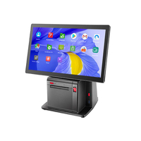 Terminal de caisse tactile 14 pouces, machine de point de vente Android, système de caisse tout-en-un, imprimante 58 mm pour supermarché
