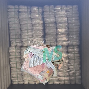 ผ้าฝ้ายสีอ่อนรีไซเคิลแบบตัดสำเร็จรูปสำหรับเช็ดทำความสะอาดในอุตสาหกรรม - Product Image 1