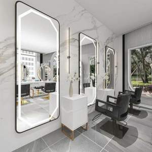 Salone Stand up corpo Dressing pavimento a tutta lunghezza specchio con luce Led specchio - Product Image 3