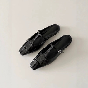Mules con punta quadrata e tacco basso, a punta chiusa, slip-on, per <span class=keywords><strong>donna</strong></span>, per esterno - Product Image 4