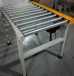 Heavy Duty Galvanized Drum Automated Roller Conveyor Motorized Conveyor Roll Packing Line With Speed Adjustable