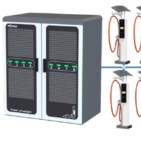 Station de recharge de véhicules électriques renouvelable 240 kW/360 kW/480 kW, borne de recharge de véhicules électriques alimentée par l'énergie solaire, PV + batterie + pile de puissance + bornes de recharge