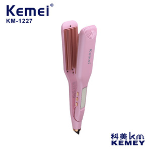 Fer à friser multi-styler Kemei KM-1227 rose avec écran numérique et chauffage rapide - Product Image 3