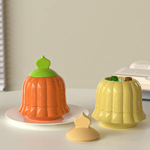 YS campanas modelado tarros de velas molde de silicona con tapa caja de almacenamiento de yeso contenedor molde de fundición DIY decoración de Navidad fabricación - Product Image 2