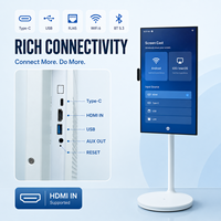 Écran tactile interactif sans fil intelligent LED Full HD 27 pouces 120 Hz, moniteur tout-en-un pour galerie d'art