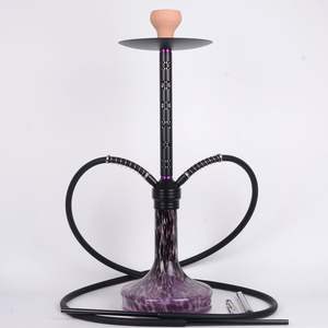 Chicha moderne écologique de 74 cm, très vendue, avec double embout flexible, 3 couleurs, sur mesure, Chicha - Product Image 1