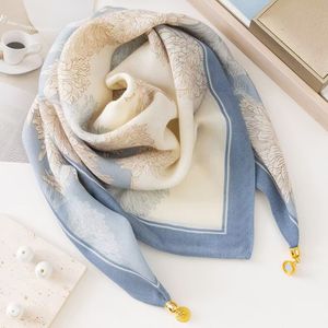 Nuevo Pañuelo Triangular Cálido con Hebilla Magnética, Pañuelo Cuadrado de Poliéster, Calentador de Cuello, Elegante, Ligero y Transpirable para Mujer, Estilo Chino - Product Image 4