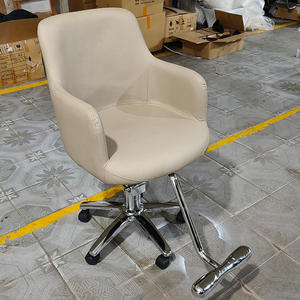Chaise de barbier pour enfants en acier inoxydable à prix abordable, couleur et logo personnalisables, chaise de salon pour salon de coiffure, école, rotation à 360 degrés - Product Image 4