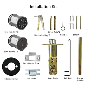 ลูกบิดอลูมิเนียมอัลลอยด์ที่ทนทานพร้อมระบบล็อคลายนิ้วมือและรหัสผ่าน ดีไซน์อัจฉริยะสำหรับประตูไม้ (BL10) - Product Image 6