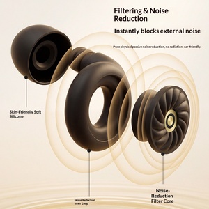 Bouchons <span class=keywords><strong>d</strong></span>'oreilles pour dormir EP113, doux et confortables, protection auditive pour la réduction du bruit, bouchons <span class=keywords><strong>d</strong></span>'oreilles en silicone pour dormir dans un dortoir - Product Image 3