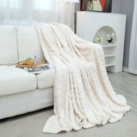 Couverture en velours peluche épaisse de style nouveau pour canapé et bureau, couverture cadeau, couverture d'automne et d'hiver, vente en gros du fabricant