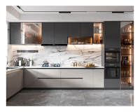 Fabricant de meubles de cuisine modernes en panneaux de mélamine sur mesure