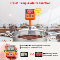 ThermoPro TP511 Thermomètre numérique étanche pour la cuisson des bonbons avec alarme